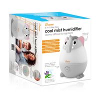 CRANE - Mini Elephant 0.5 Gallon Cool Mist Humidifier - Gray - Top View
