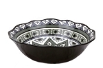 13&quot; Round Bowl- Black and Gray